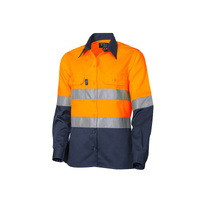 TRU Workwear Ladies Lightweight Vented Hi-Vis Drill Shirt with 3M Tape