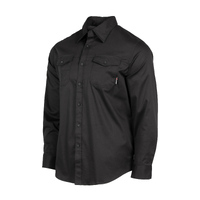 Unit Mens Shirt L/Slv Craftman Black