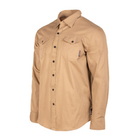 Unit Mens Shirt L/Slv Craftman Khaki