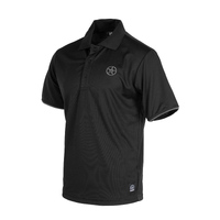 Unit Mens Polo Work Tactic Black