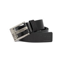 Unit Mens Leather Belt Fortitude Black