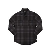 Unit Mens Shirt Woodford Flannel Shirt Charcoal