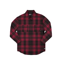 Unit Mens Shirt Woodford Flannel Shirt Red