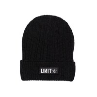 Unit Mens Headwear Beanie Cape OSFM Black