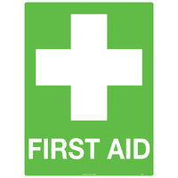 First Aid Safety Sign Self Adhesive 240x180mm