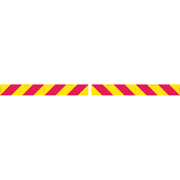 Candy Stripes Self Adhesive 600x150mm Pack of 2