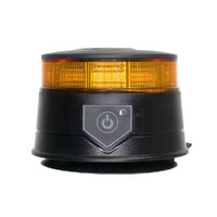 Nano LED Beacon Rechargeable Amber Magnetic Base 12-24VDC