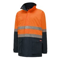 Hard Yakka Hi-Visibility 2Tone Quilted Jacket With Tape