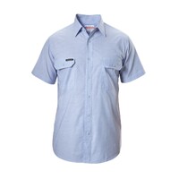 Hard Yakka Foundations Cotton Chambray Short Sleeve Shirt