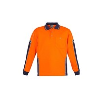 Syzmik Mens Hi Vis Squad L/S Polo