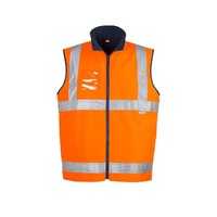 Syzmik Mens Hi Vis Lightweight Fleece Lined Vest