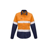 Syzmik Womens Rugged Cooling Taped Hi Vis Spliced Shirt